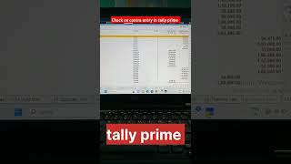 Check on contra entry in tally prime ☝️1ksubscribers tallyprime trendingshorts [upl. by Echikson737]