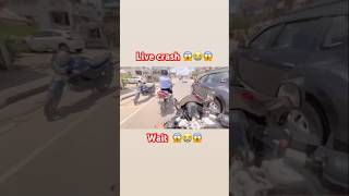 Hyper Rider Live Crash Road😱😭motovlog reels viral ytshorts livecrash nh3riders hyperriding [upl. by Adla]