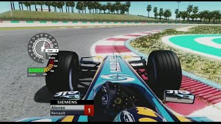 F1 2005 Pole lap with Fernando Alonso in Assetto Corsa  Telemetry  Sepang f1 simracing alonso [upl. by Aisena]