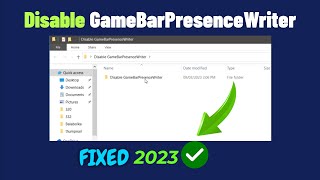 How To Disable GameBarPresenceWriter easy fix  2023 [upl. by Casimir109]