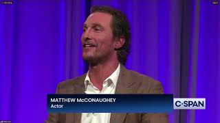 Matthew McConaughey to Governors quotAlright Alright Alright First three words I ever said on filmquot [upl. by Aizat962]