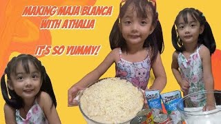 Making Creamy Maja Blanca with Athalia SO EASY AND FUN VLOG1 [upl. by Emery]