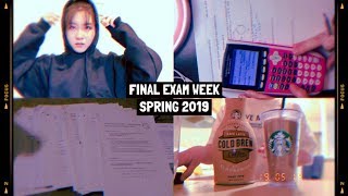 finals week study vlog  spring 2019  premed [upl. by Raeann977]