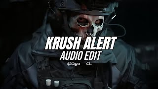 KRUSH ALERT  Audio Edit Bass boosted  Reverbed shonci [upl. by Ingelbert]