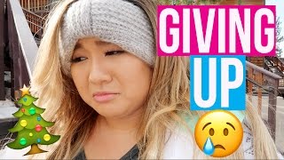 I GIVE UP Vlogmas Day 5 [upl. by Laekim]