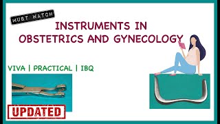 Obstetrics and gynaecology instruments  VIVA  NEET PG [upl. by Viviene323]