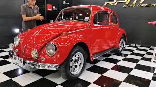 LIVE  Volkswagen Beetle รถเต่า สีแดง  EP1 วิธีเคลือบสี zymol rouge wax สำหรับรถสีแดง [upl. by Gabbie972]