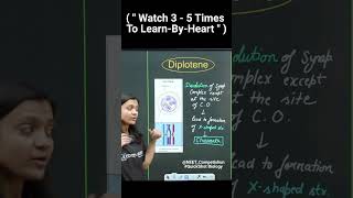 quot DIPLOTENE quot is fourth stage Of ProphaseI  With QuickShot Biology  Poonam Maam neetshorts [upl. by Clerissa778]