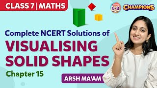 Visualising Solid Shapes Class 7 Maths Complete NCERT Solutions Chapter 15  BYJUS  Class 7 [upl. by Salene]