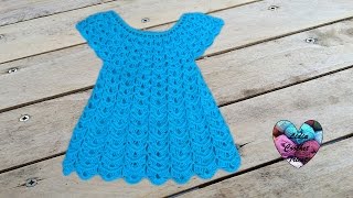 Robe en relief magnifique crochet 12  Vestido en relieve tejido a crochet [upl. by Dysart136]