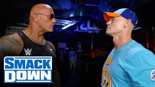 The Rock comes facetoface with John Cena SmackDown highlights Sept 15 2023 [upl. by Sidras]