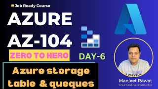 Azure Administrator Zero To Hero  Azure Table and Queues Storage  DAY6 [upl. by Hufnagel]