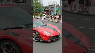 A rich young man in Chengdu drives a Ferrari 488 to check in at Taikoo Li This carbon kit is re [upl. by Yrelav]