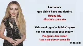 Coincidence  Sabrina Carpenter  Lirik Terjemahan Indonesia [upl. by Roby]