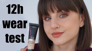 Loreal infallible 32h matte cover foundation  12h wear test [upl. by Ailido88]