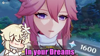 1600 Primogems and a Dream  Pulling for Yae Miko  Genshin Impact [upl. by Delamare]