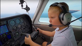 RockPaperScissors 7 Year Old Flies the Airplane [upl. by Suiravat]