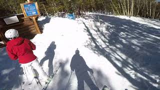 GoPro Skiing through CJ Cabin trail [upl. by Llechtim276]