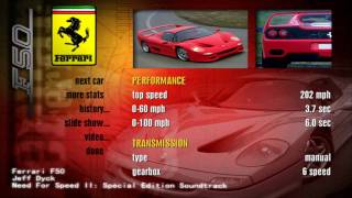 Need for Speed II Soundtrack  Ferrari F50 [upl. by Aicilanna]