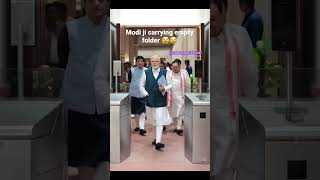 Modi ji with empty folder  shorts modi [upl. by Josie967]