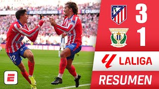 Atletico de Madrid sufrió con Leganés pero sacó los 3 puntos Goles de Sorloth y Griezmann  La Liga [upl. by Clemen961]