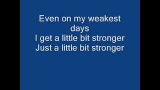 Leighton Meester  A Little Bit Stronger  Lyrics HQ [upl. by Sammer]