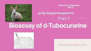 Bioassay of TubocurarineBioassayPart5Tamil [upl. by Natsreik]