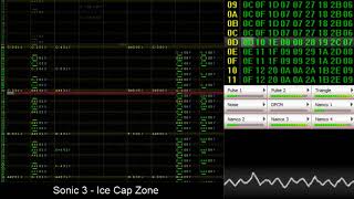 Sonic 3  Ice Cap Zone Recreated in Famitracker Namco 163 [upl. by Latrina742]