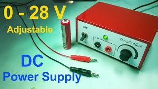 Make Adjustable DC Power Supply in Easiest Way [upl. by Ecadnak]