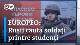 Europeo Rușii caută soldați printre studenți [upl. by Coshow]