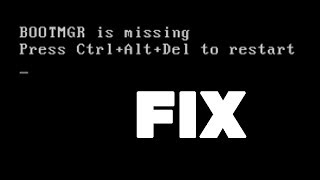 Bootmgr is Missing  FIX [upl. by Ylime404]