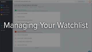 Managing Your Watchlist [upl. by Stanislaw]