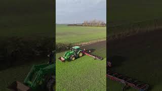 JOHN DEERE 6R 150 mit ein Hatzenbichler Striegel [upl. by Lyndel]