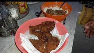 CORNMEAL crusted Fried Chicken Join me in my Kitchen 🍗🍗 [upl. by Htessil661]