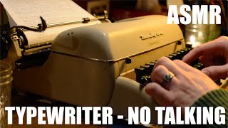 ASMR Typing on 1950s Typewriter No Talking Real Typing Repetitive Predicable Mechanical Sounds [upl. by Kally]