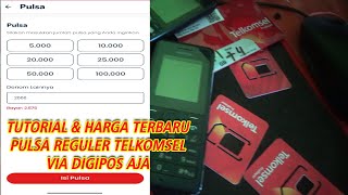 HARGA MODAL PULSA TELKOMSEL TERBARU via Digipos Aja [upl. by Elac]