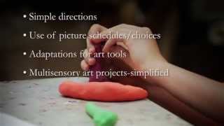 Art Lessons for Children with Disabilities Developmental Disabilities [upl. by Rehsa]