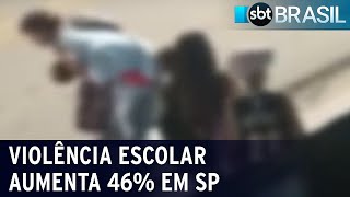 Violência escolar aumenta 46 em São Paulo  SBT Brasil 280422 [upl. by Nwahsed296]