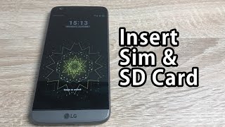 How to inset sim card into LG G5 [upl. by Legge]