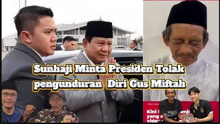 Sambil Nangis Sunhaji quot Penjual Es Teh Viral quot Meminta presiden menolak pengunduran diri Gus Miftah [upl. by Ennayelhsa]