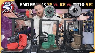 Creality Ender 3 V3 SE vs Ender 3 V3 KE vs CR10 SE [upl. by Nhguavad]