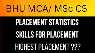 MCA placement in bhu  bhu mca placement reality  mca course  msc computer science course bhu [upl. by Iosep]