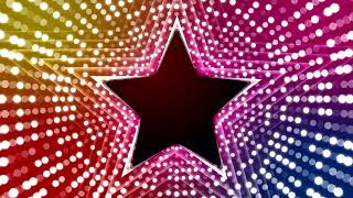 4K 1h Disco Light Star  Background SCREENSAVER [upl. by Inalaeham84]