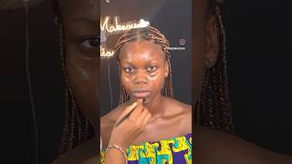 Dark skin makeup tutorial viral viralvideo beauty makeuptutorial makeupartist youtubeshorts [upl. by Mitinger]