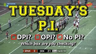 Do You Agree With High School Football Officials Calling DPI On Touchdown Pass [upl. by Ynohtnaleahcim]