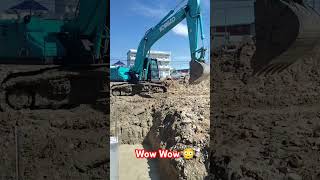 KOBELCO EXCAVATOR ✅ Full Power⛔ For Construction🏗️ Part2017452kobelcoshorts excavator shorts [upl. by Tesler982]