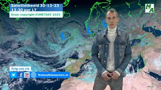 Wisselvallig en winderig het jaar uit natte start van 2024 Weerbericht van zaterdag 30 december [upl. by Dachy]