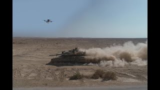 Israels Merkava Tanks Equipped with Loitering Munition Drones [upl. by Gnort849]