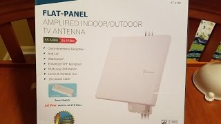 ANTOP AT413B Amplified Indoor Outdoor TV Antenna  Review [upl. by Yanffit]