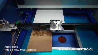 Demo CNC laser TMJ 30 40w Moshidraw [upl. by Eelyak]